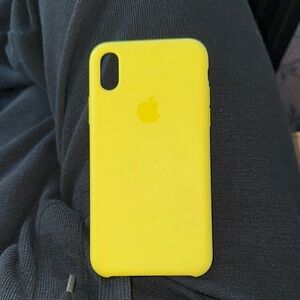 Apple Yellow Silicone iPhone Case